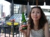 Enjoying a cider in Auckland